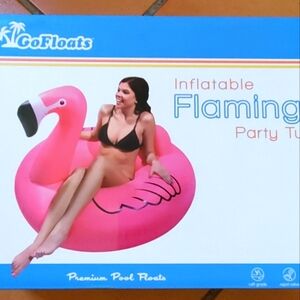 Inflatable Flamingo Pool Party Tube NWB